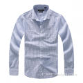 Tissu de coton élastique Petites chemises à motif vérifié